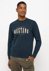 Męska Bluza Nierozpinana Mustang Style Ben Crewneck Carbon 1014505 4135